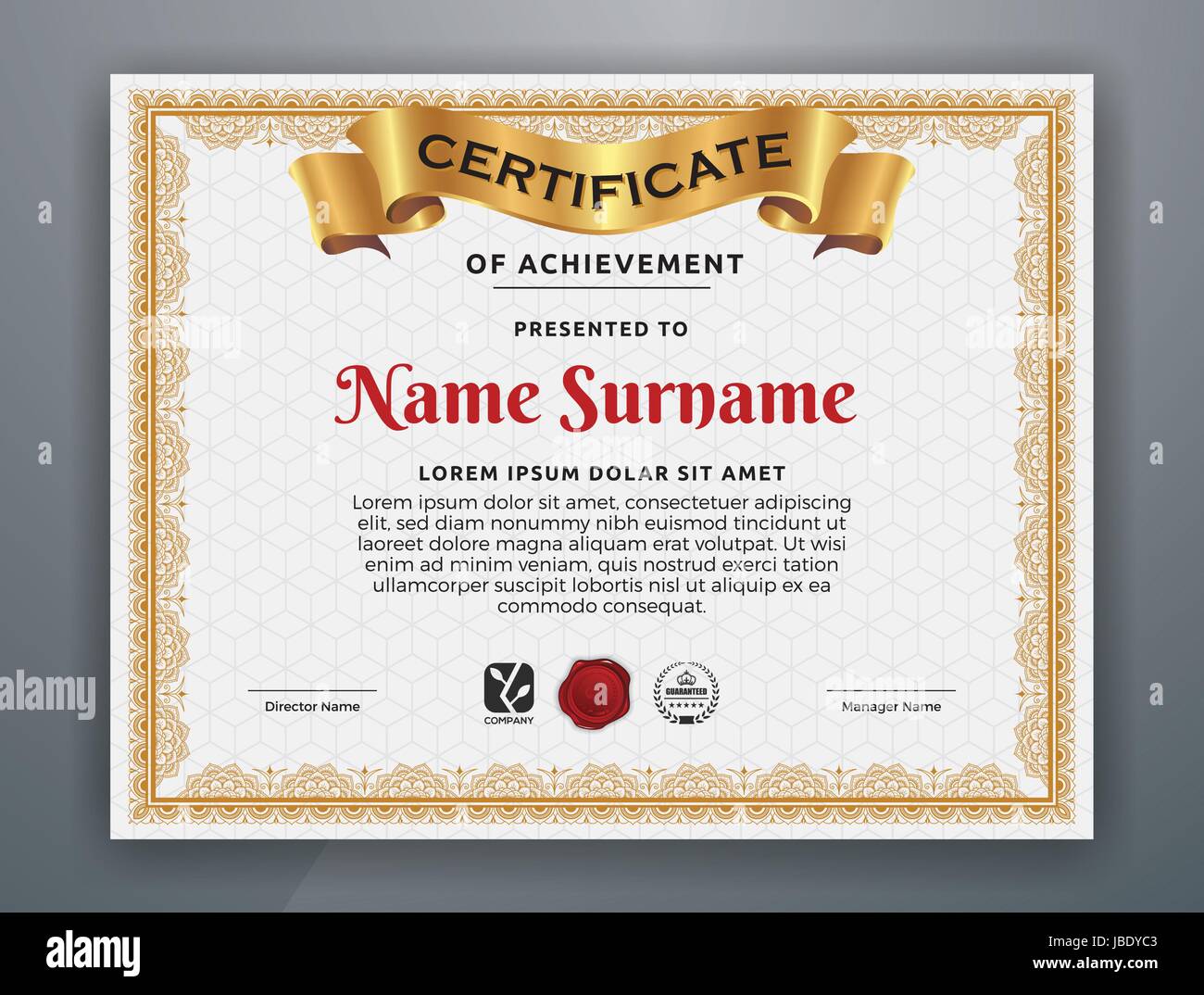 Multipurpose Modern Professional Certificate Template Design for Print ...