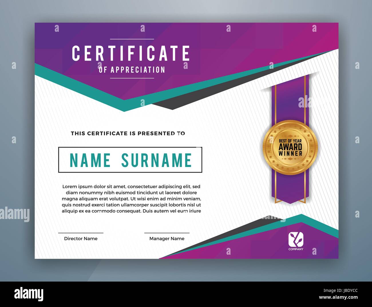 Multipurpose Modern Professional Certificate Template Design for Print ...