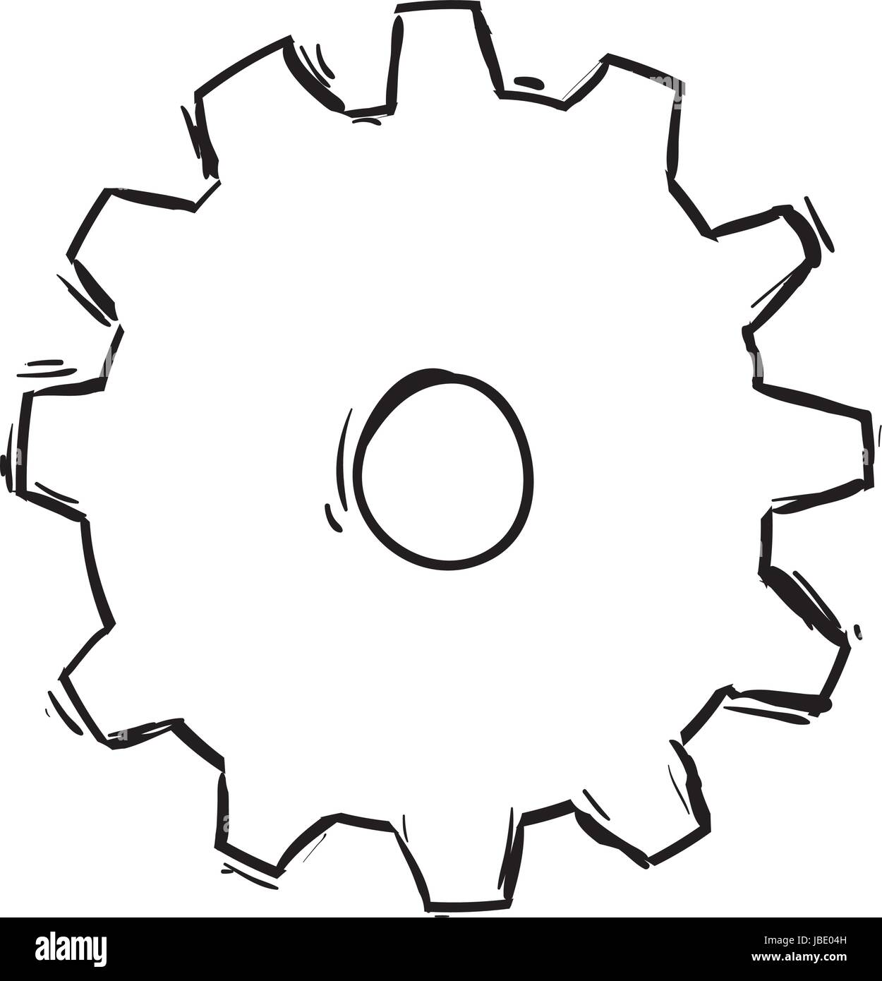 Premium Vector  Handdrawn vector drawing of a gears teamwork concept  blackandwhite sketch on a transparent