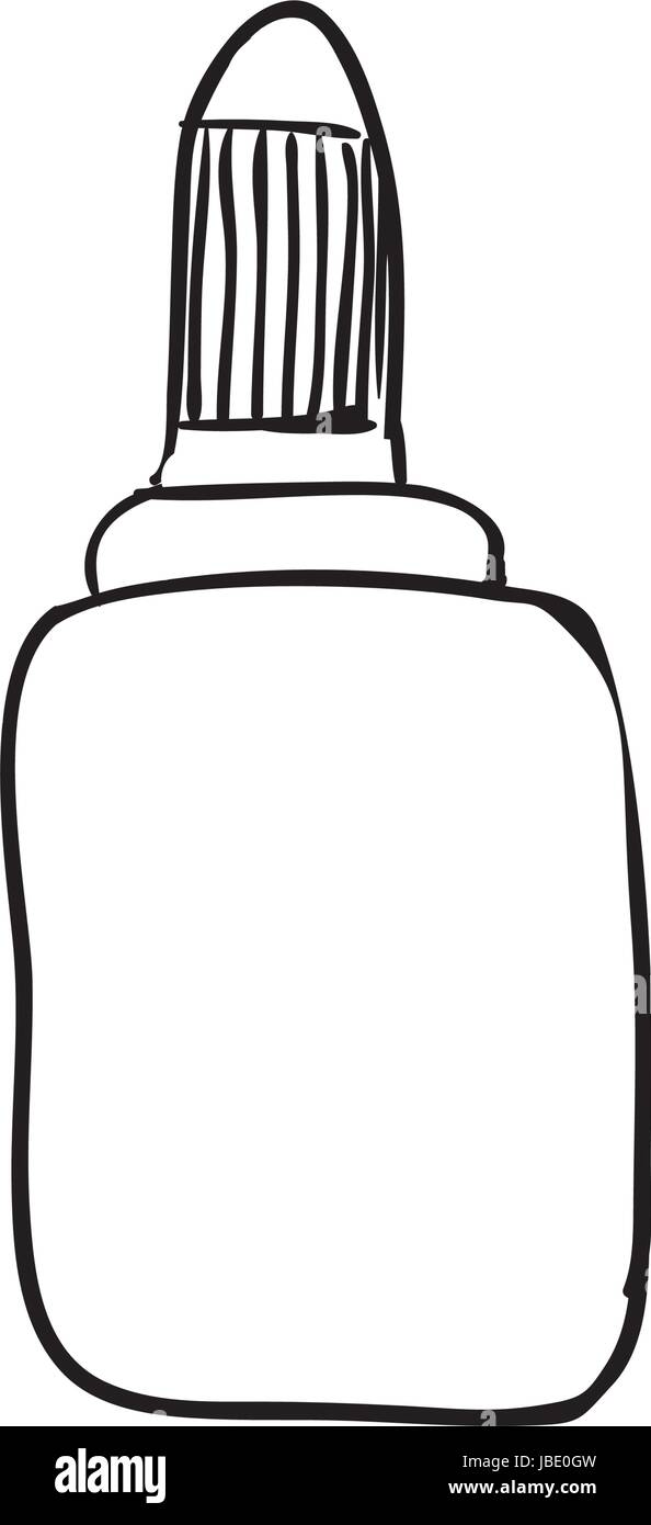 glue bottle draw Stock Vector Image & Art Alamy