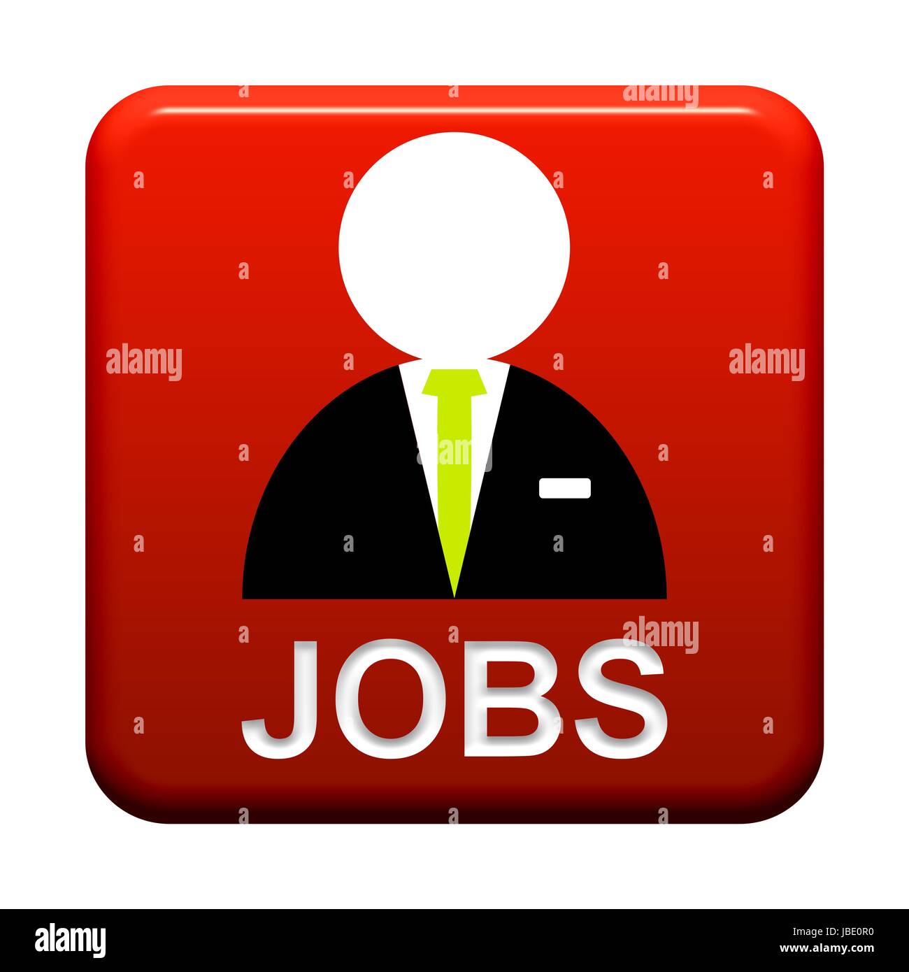 Red job app icon illustration Cut Out Stock Images & Pictures - Alamy