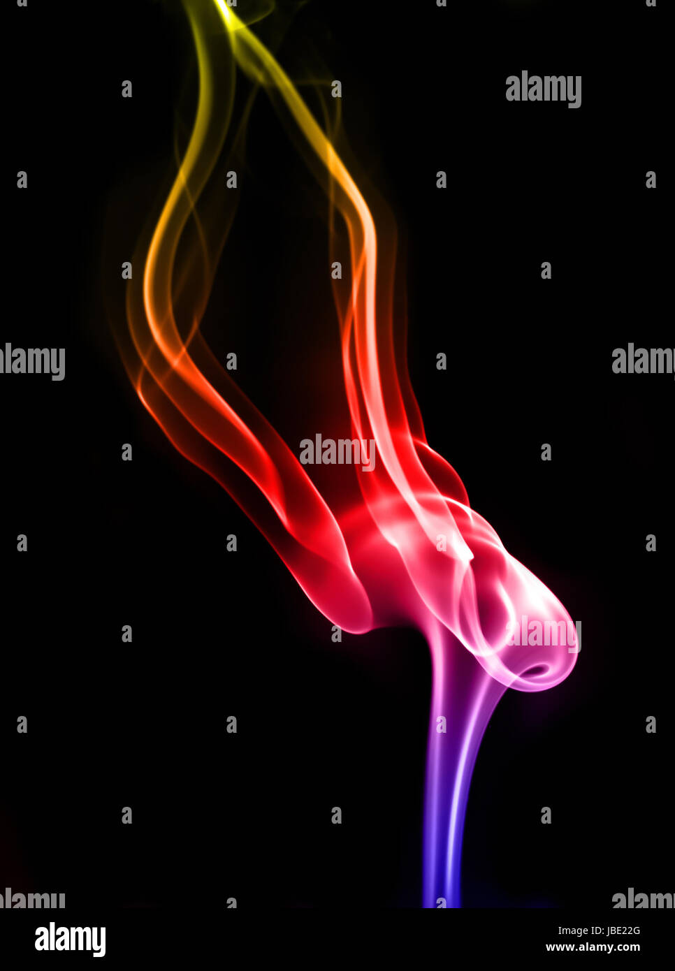 textured of colorful incense smoke on dark background Stock Photo Alamy