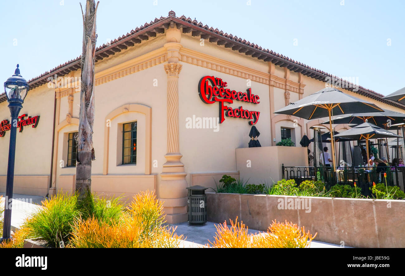 Cheesecake factory in San Diego - SAN DIEGO - CALIFORNIA Stock