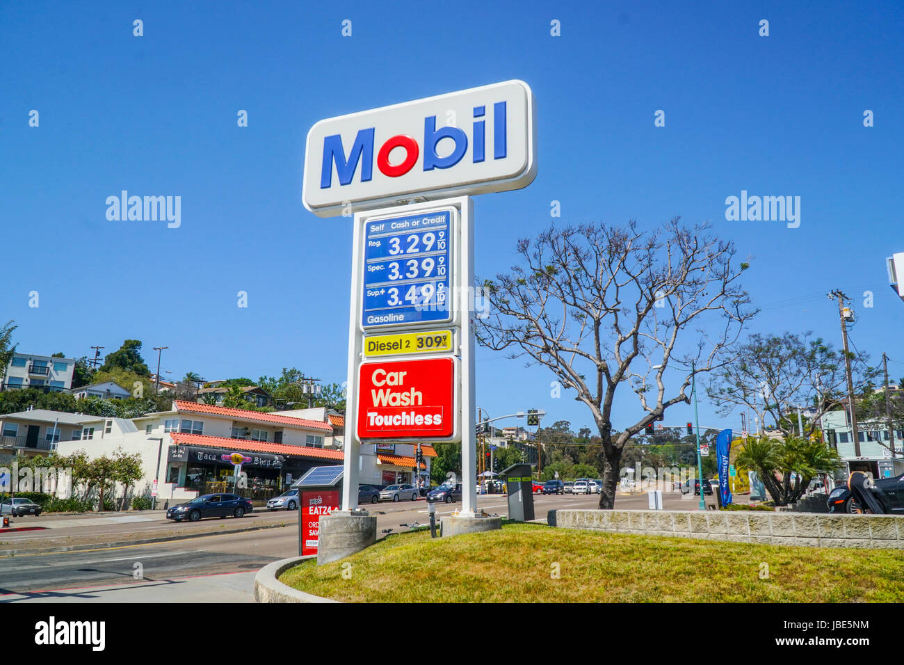 Mobil Gas Station in the city of San Diego SAN DIEGO CALIFORNIA