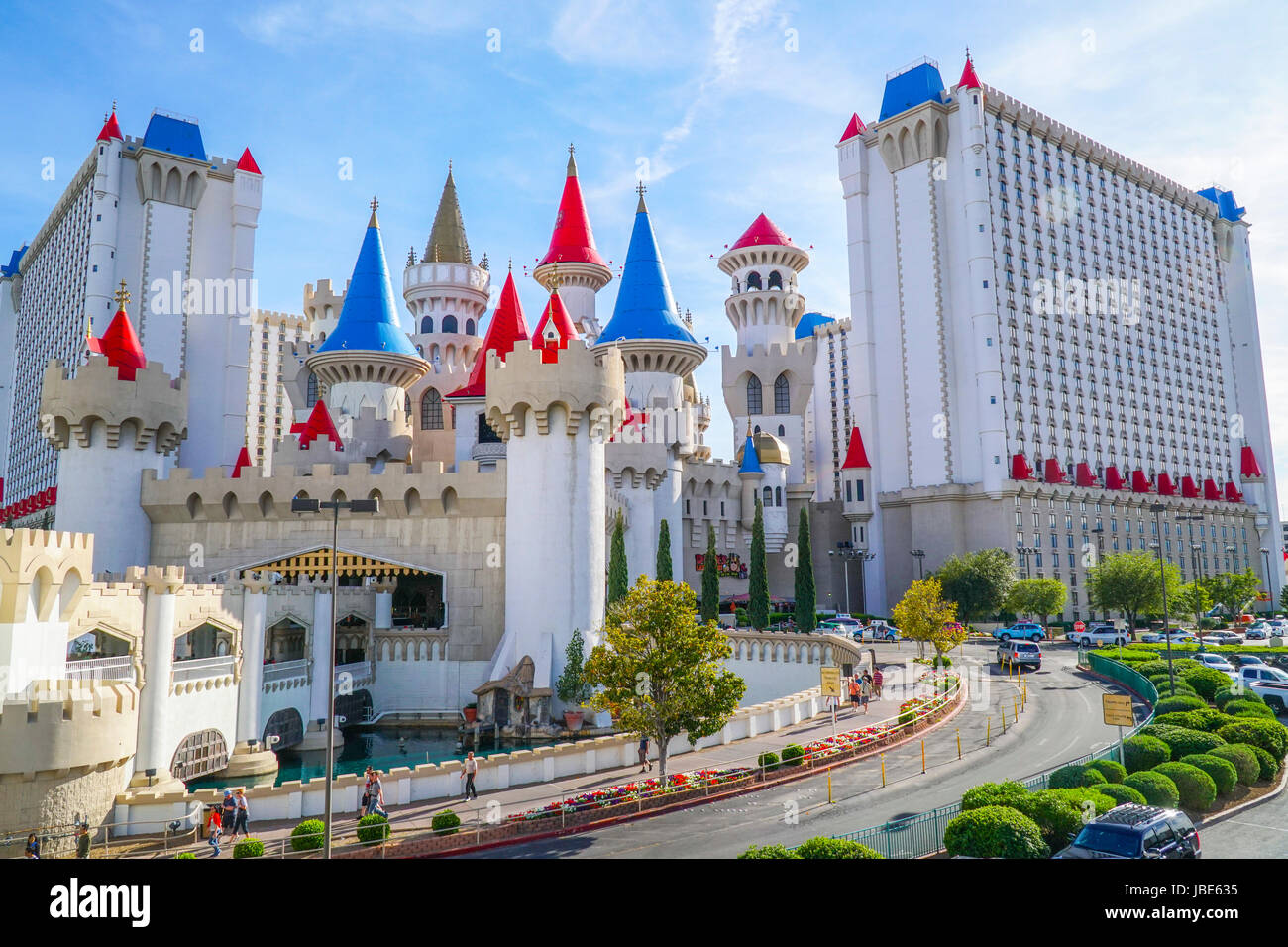 Excalibur Hotel in Las Vegas - LAS VEGAS - NEVADA Stock Photo