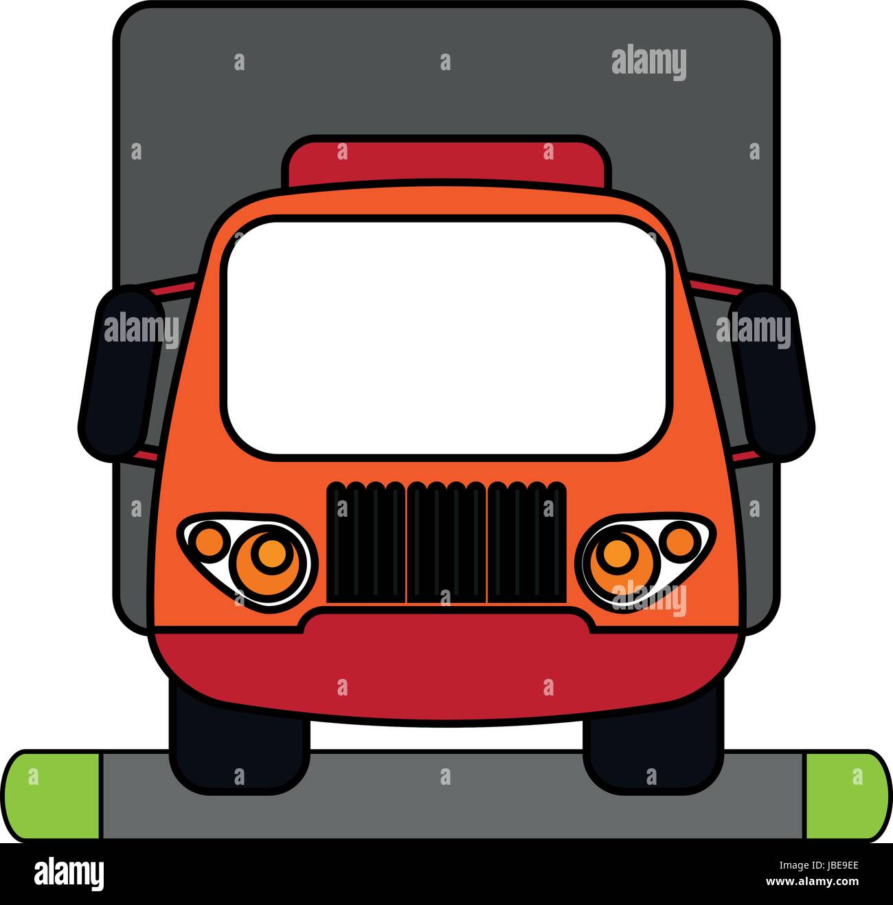 truck flat illustration Stock Vector Image & Art - Alamy