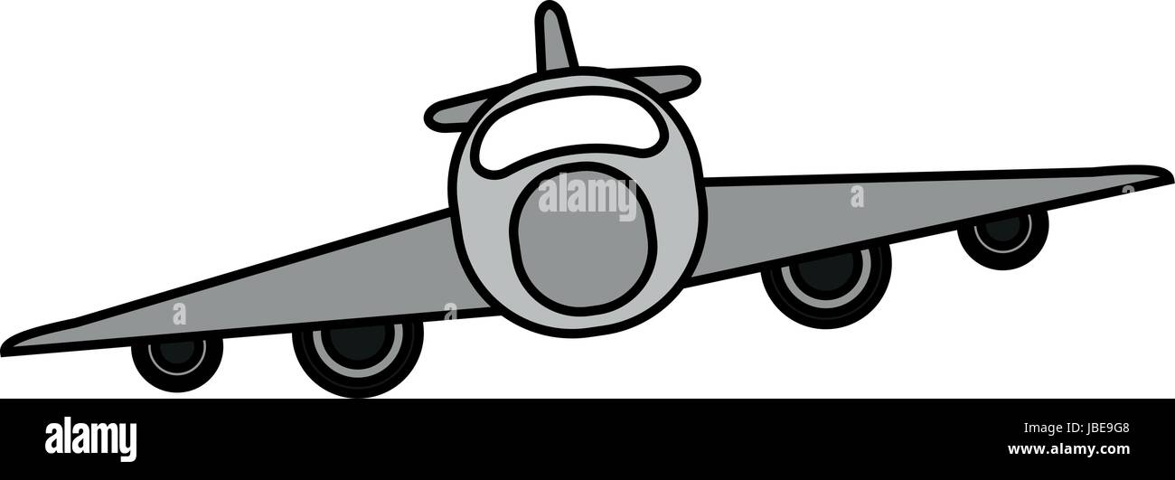 airplane flat illustration Stock Vector Image & Art - Alamy