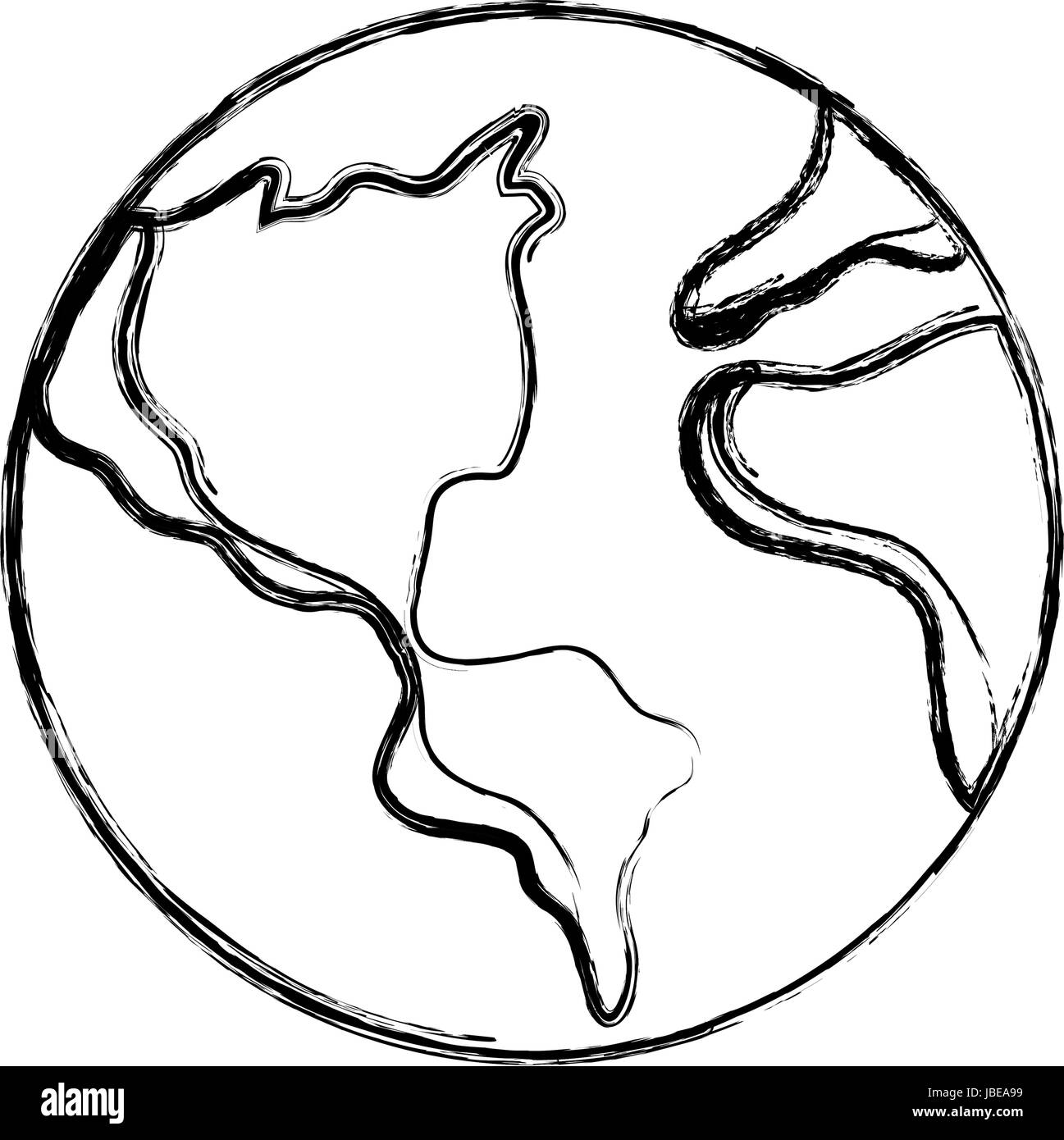 figure earth planet to natural ecology care Stock Vector Image & Art ...