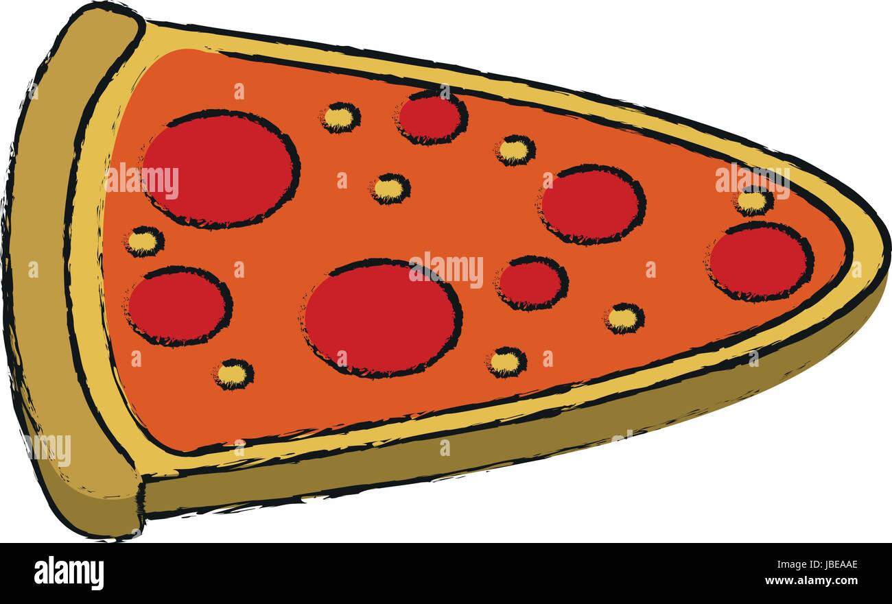 pizza draw illustration Stock Vector Image & Art - Alamy