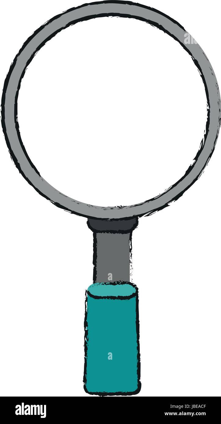 magnifying glass draw illustration Stock Vector Image & Art - Alamy