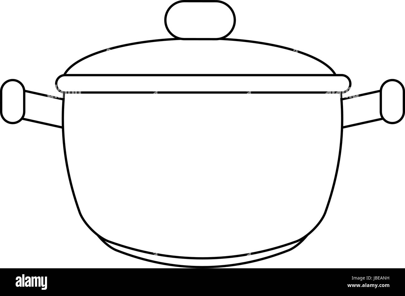 saucepan silhouette illustration Stock Vector Image &amp; Art - Alamy