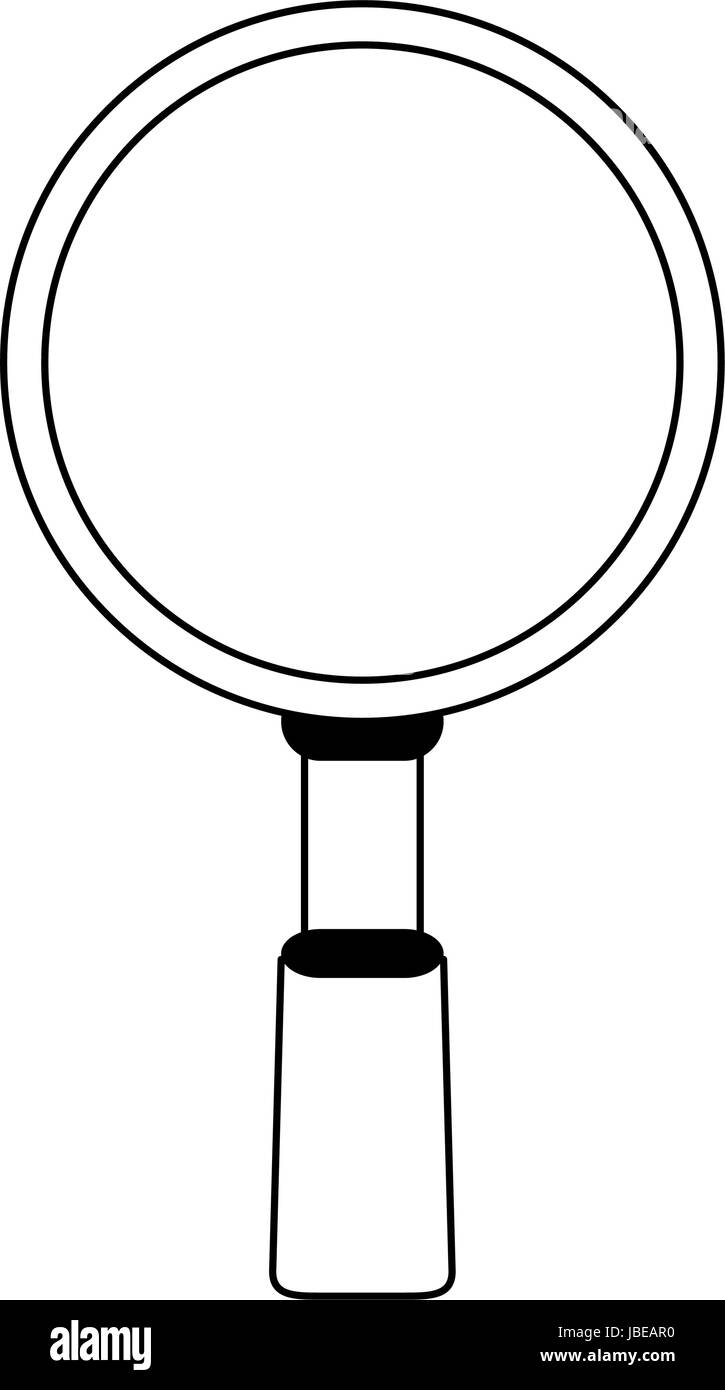 magnifying glass silhouette illustration Stock Vector Image & Art Alamy