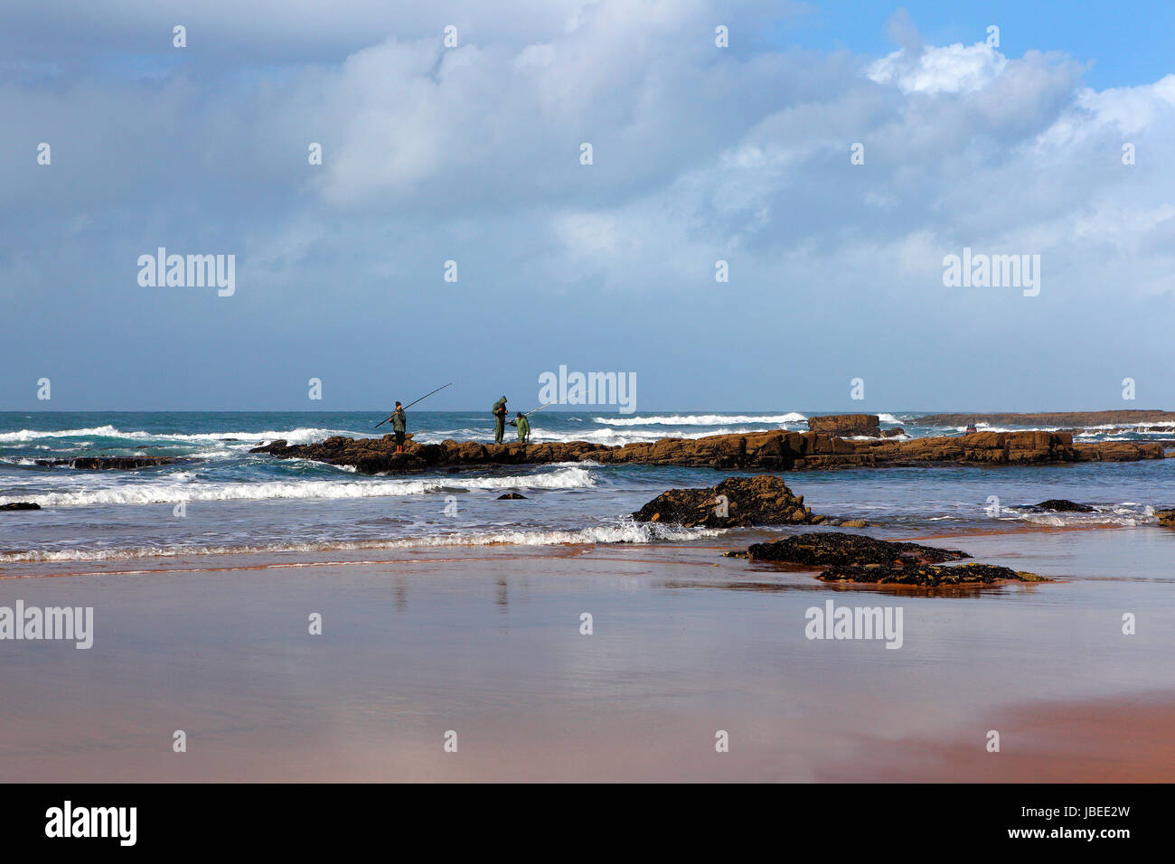 Moroccan coast in Dar Bouazza, Morocco Stock Photo Alamy