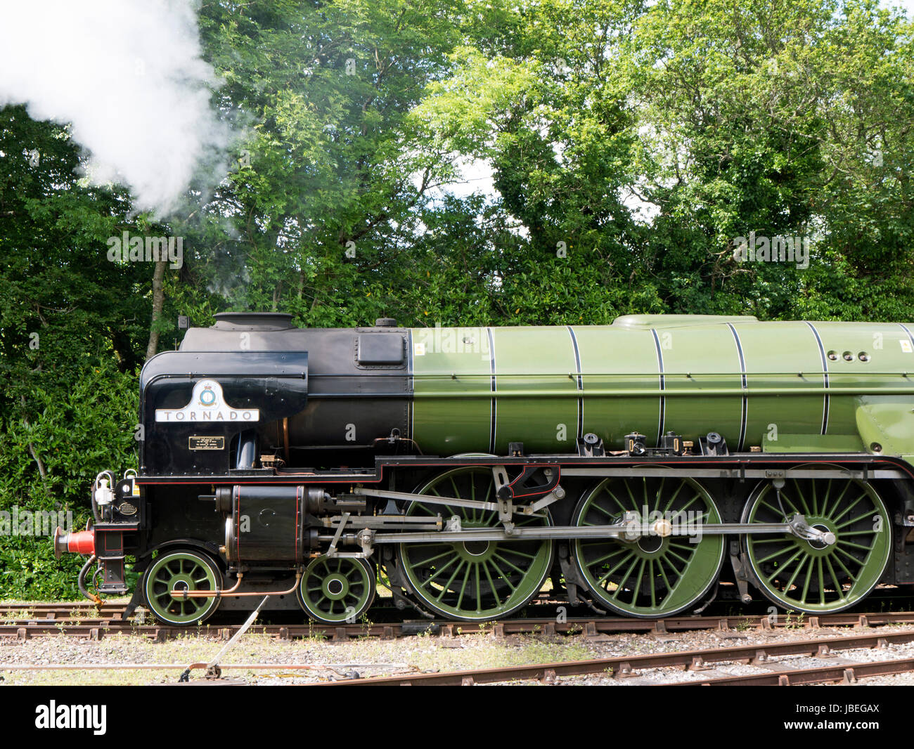 Steam locomotive Tornado 60163 Stock Photo