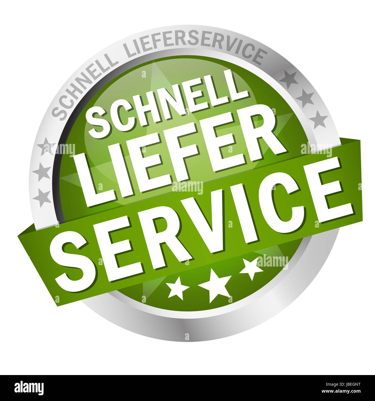 button with banner Stock Photo