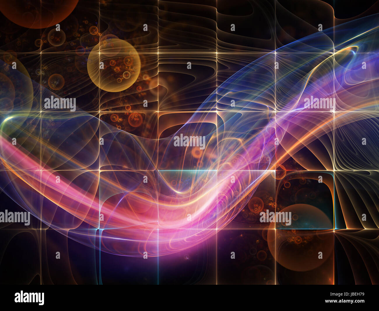 Geometry of Space series. Arrangement of conceptual grids, curves and ...