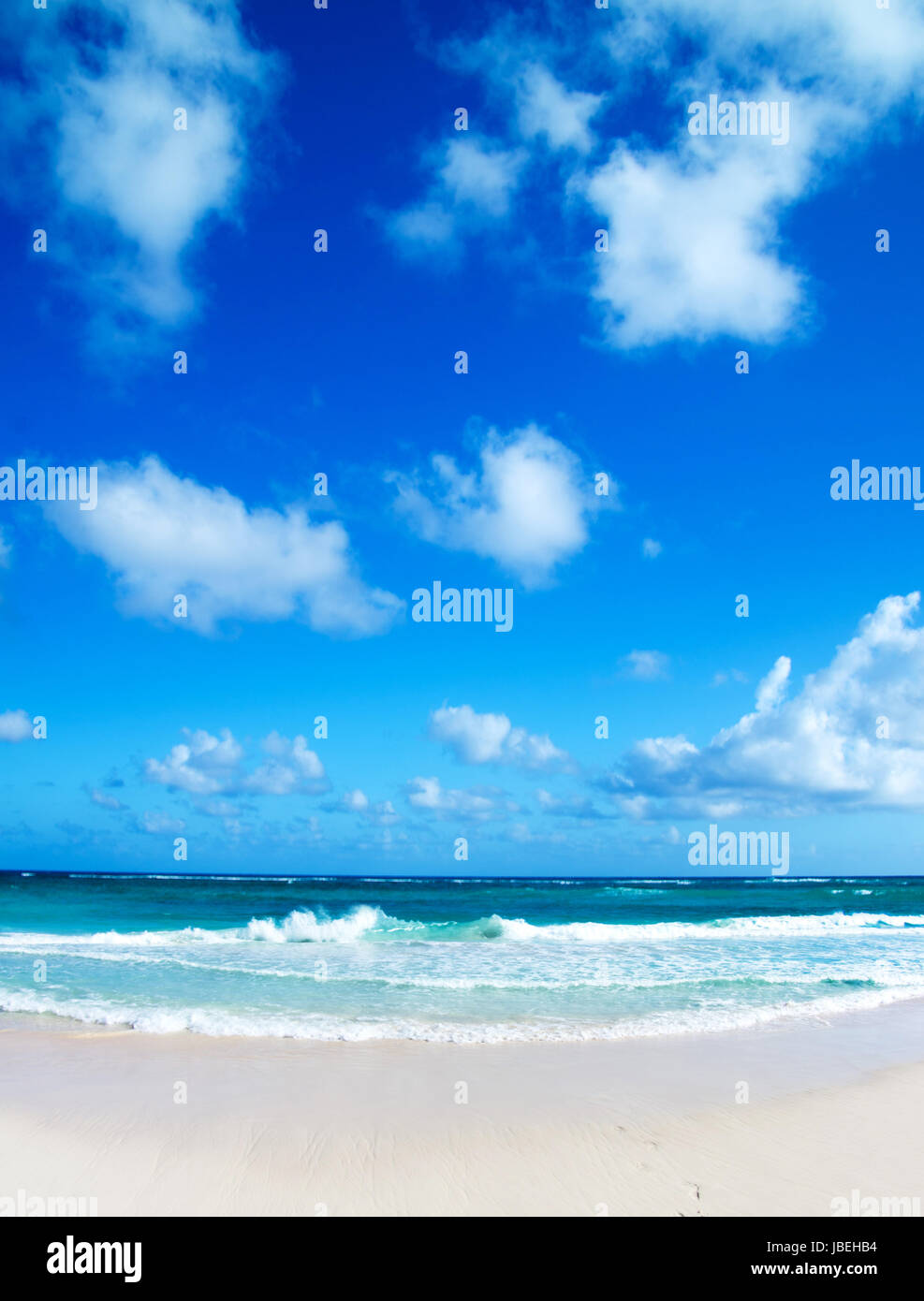 sea beach blue sky sand sun daylight relaxation landscape Stock Photo ...