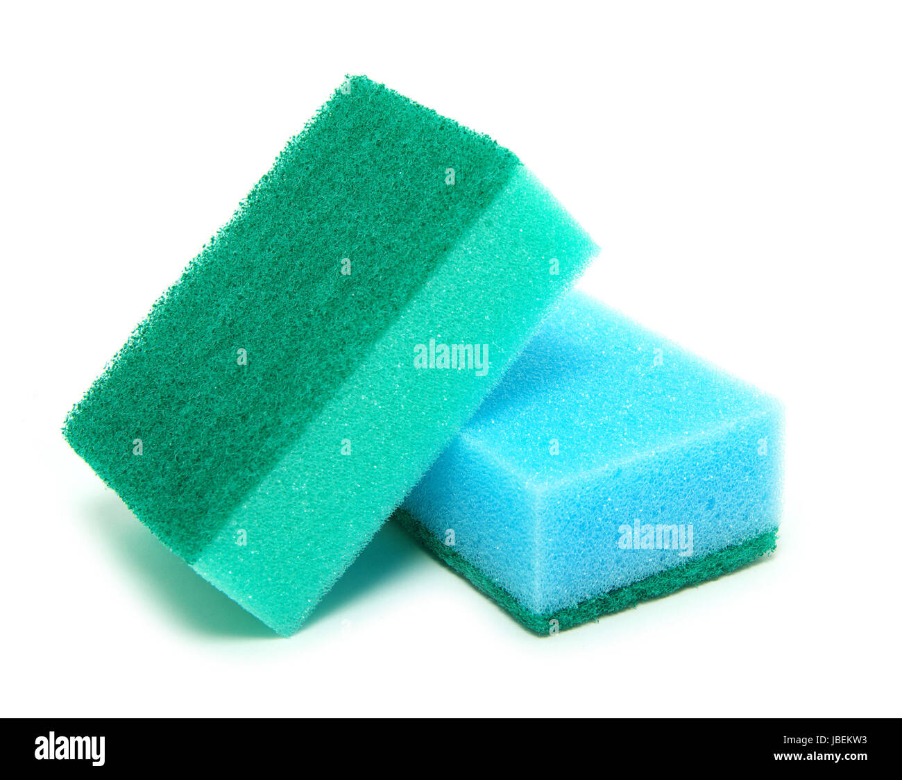 kitchen sponges isolated on a white background Stock Photo Alamy
