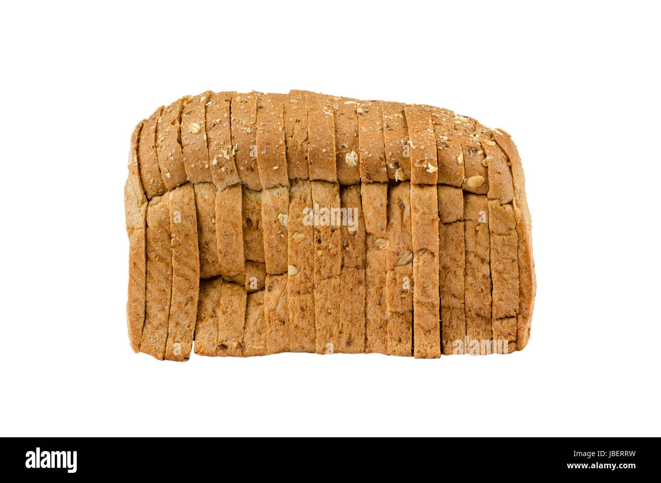 sliced bread isolated on white background Stock Photo - Alamy