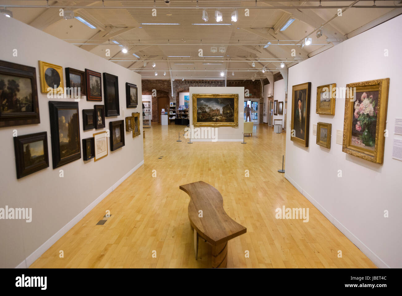 Interior / inside the Leamington Spa Art Gallery & Museum at the Royal