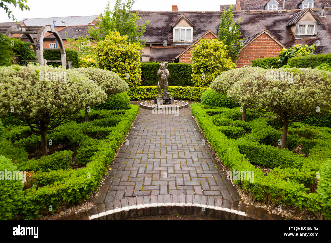The Knot Garden of The Lord Leycester Hospital; a retirement home for