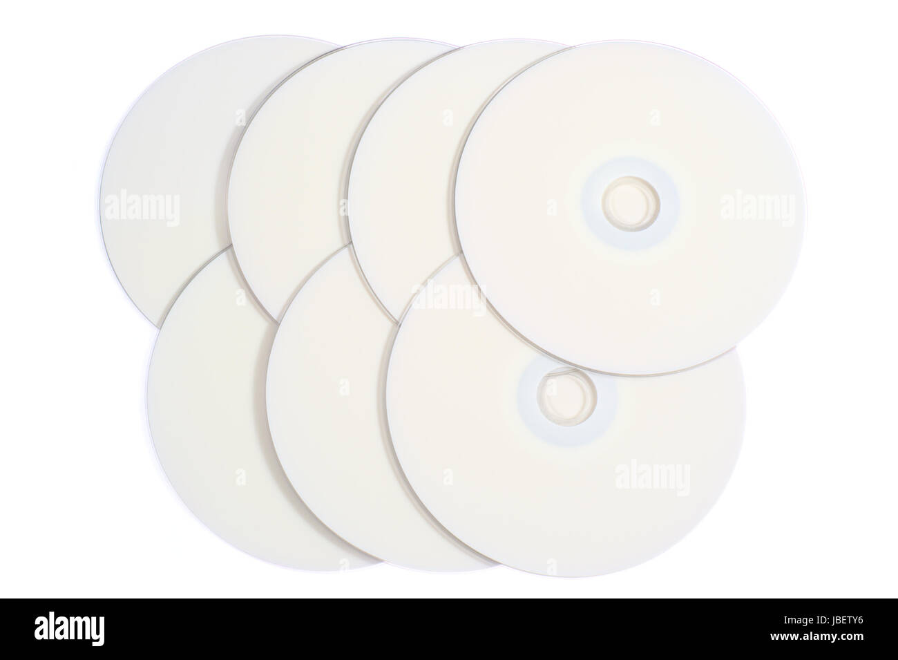 blank DVD / CD disks on white background Stock Photo Alamy