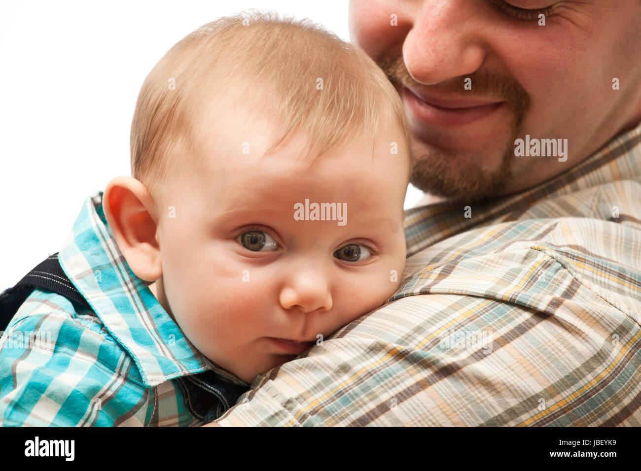 portrait of cute caucasian baby Stock Photo