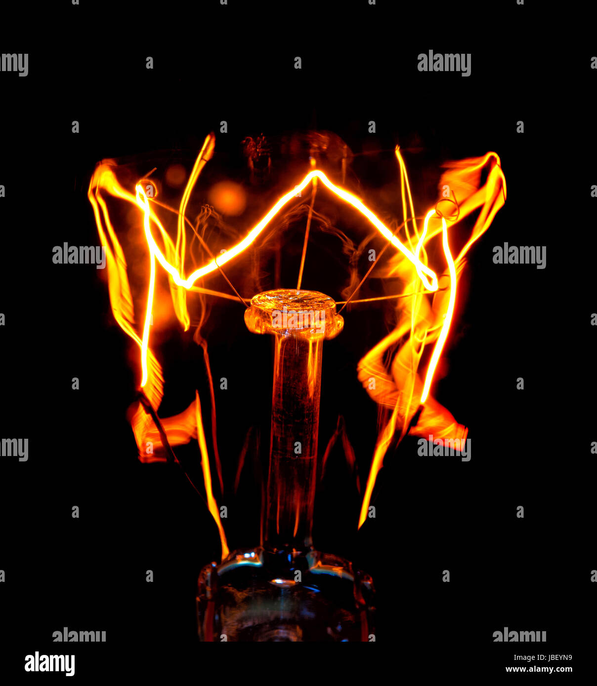 close up image of electric bulb Stock Photo