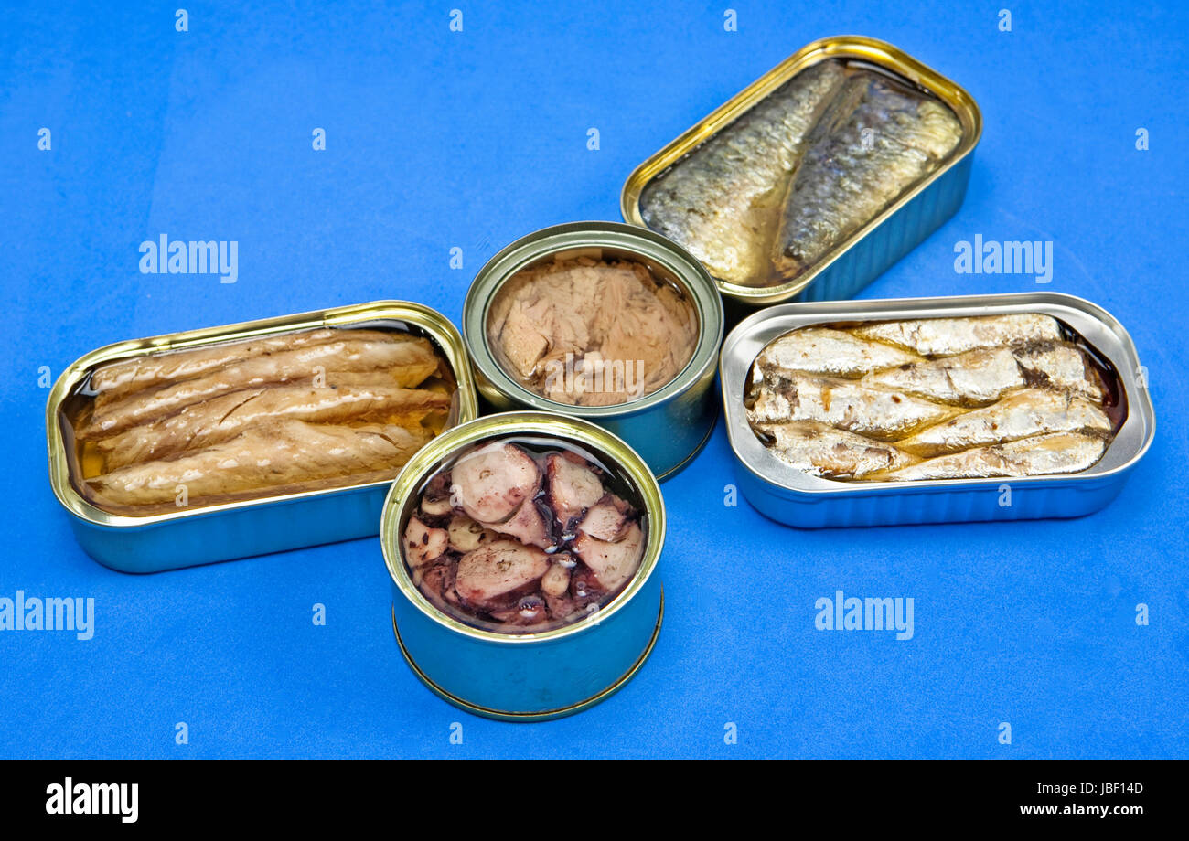 Preserves canned fish Stock Photo Alamy