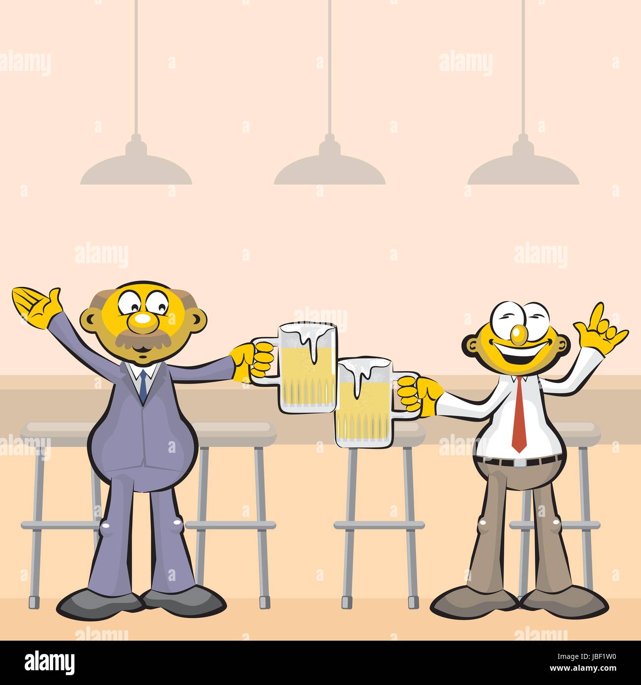 Men drinking bar stool Stock Vector Images - Alamy