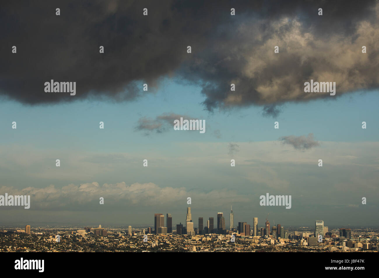 skyline after a storm, Los Angeles, California, USA Stock Photo - Alamy