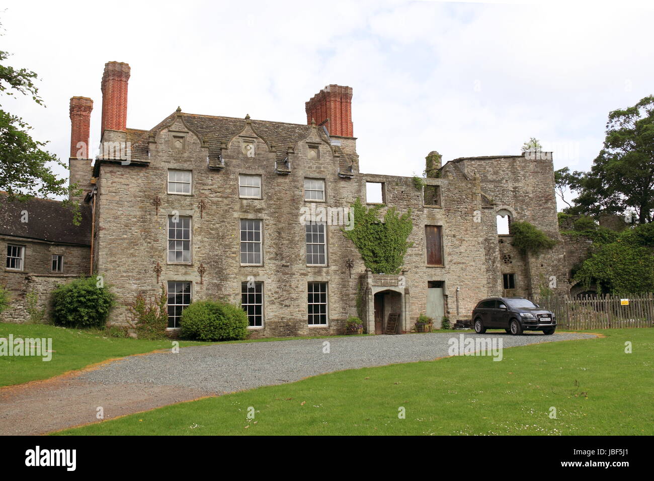 Hay Castle, Hay-on-Wye, Brecknockshire, Powys, Wales, Great Britain, United Kingdom, UK, Europe Stock Photo