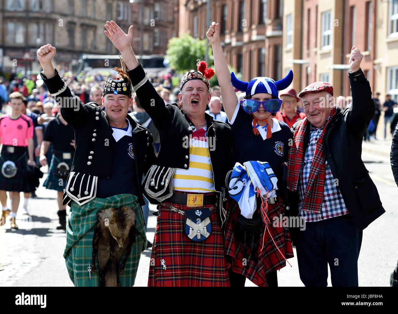 Scotland fans ahead of the 2018 FIFA World Cup qualifying, Group F