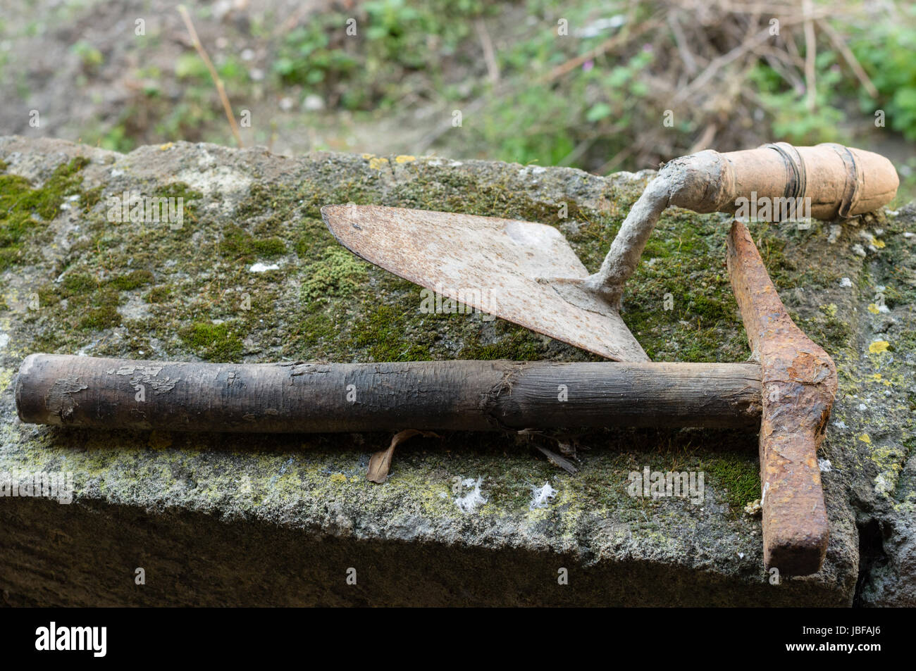Working tools used by masons on construction sites Stock Photo Alamy