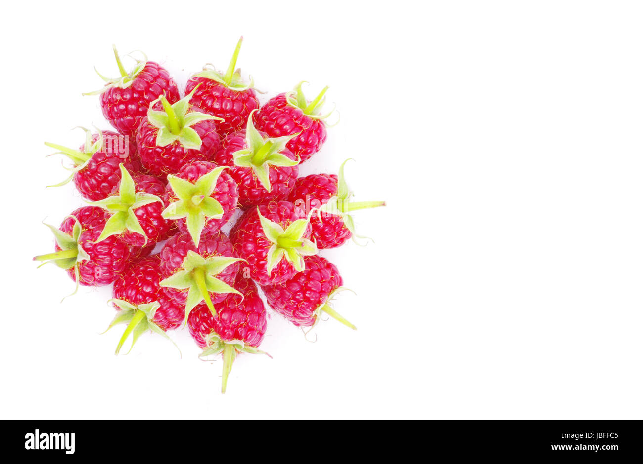 fresh raspberry closeup isolated on white background Stock Photo - Alamy