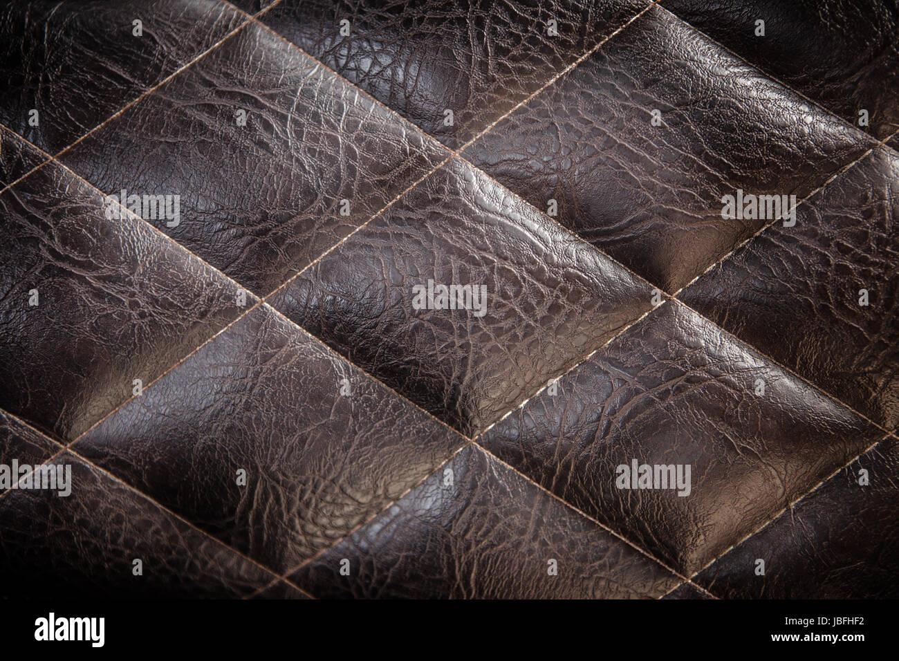 background image filling the frame with  a leather texture pattern Stock Photo