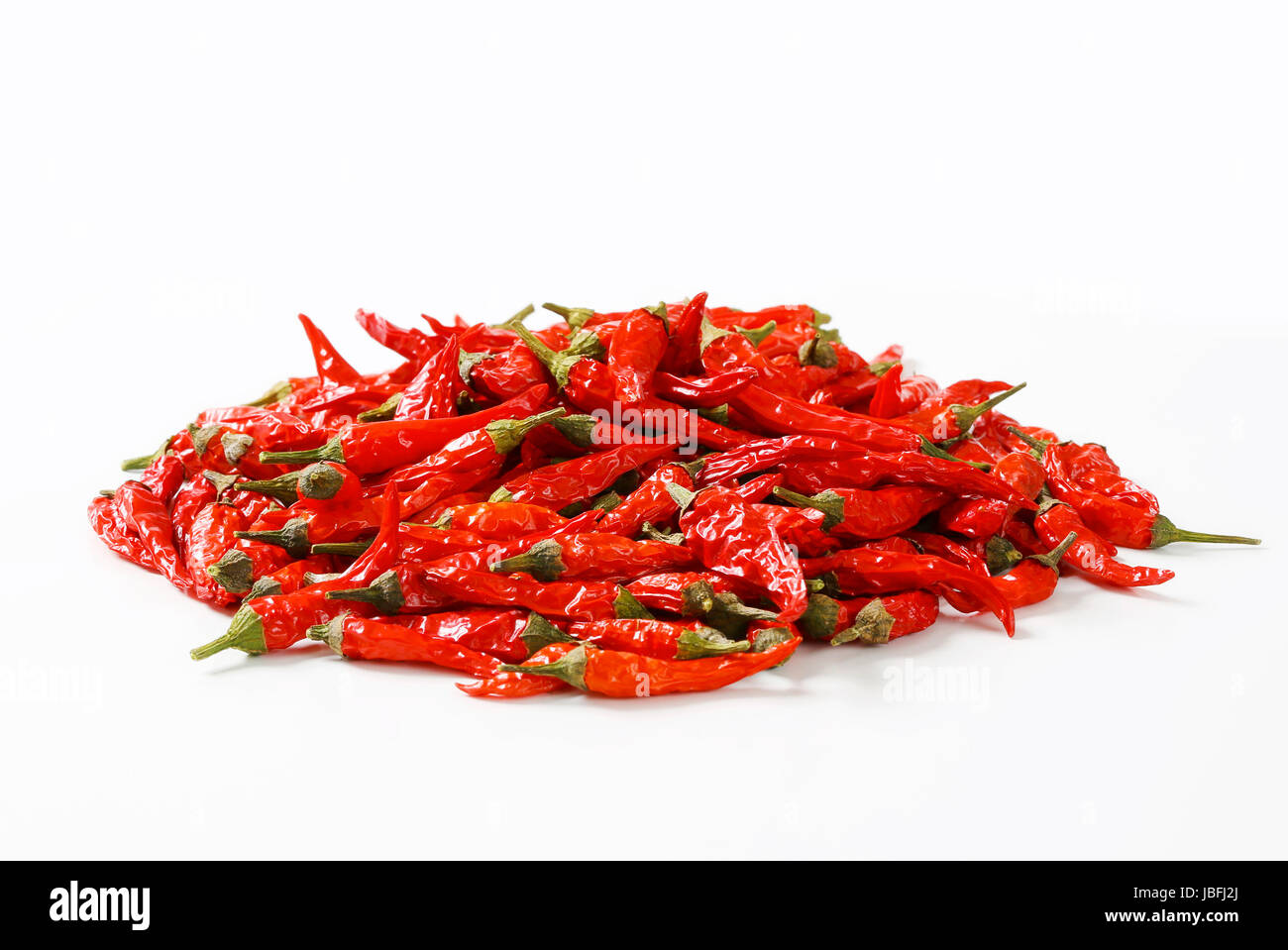 Dried red hot chili peppers Stock Photo - Alamy
