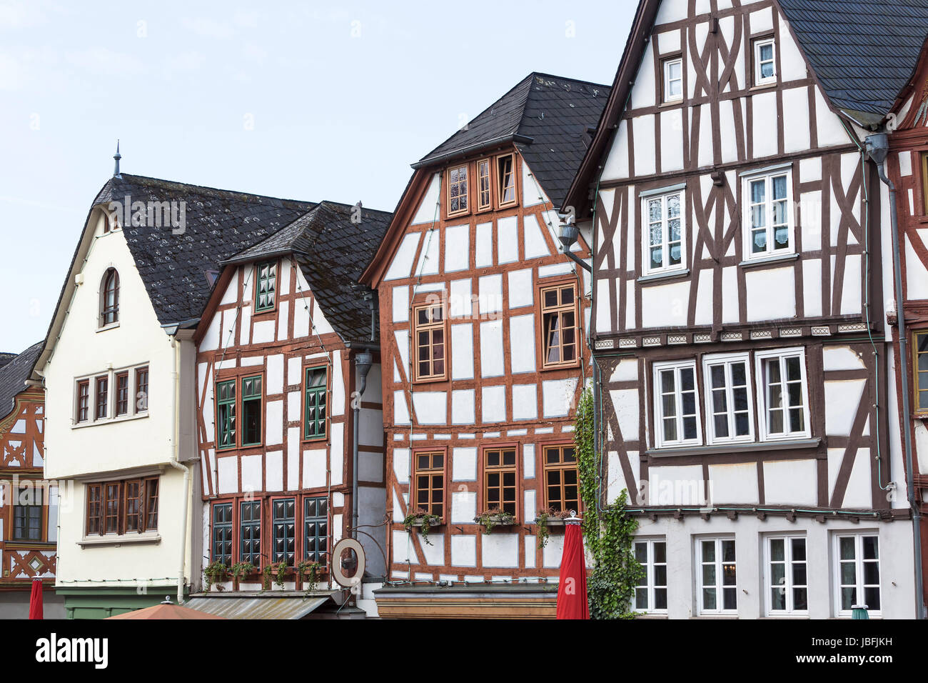 Fachwerkhäuser in der limburger Altstadt Stock Photo