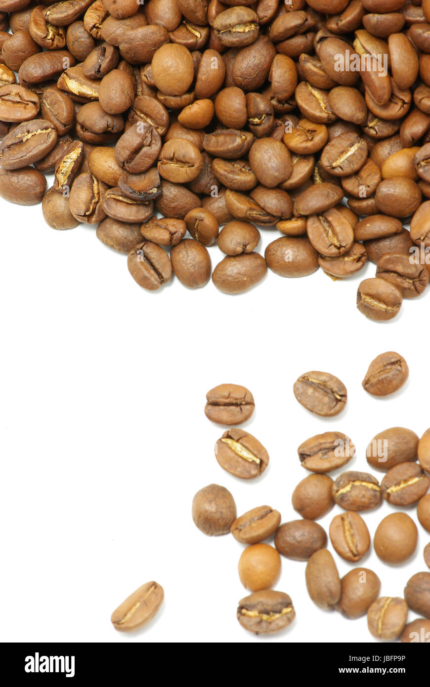 coffee beans isolated on a white background Stock Photo - Alamy