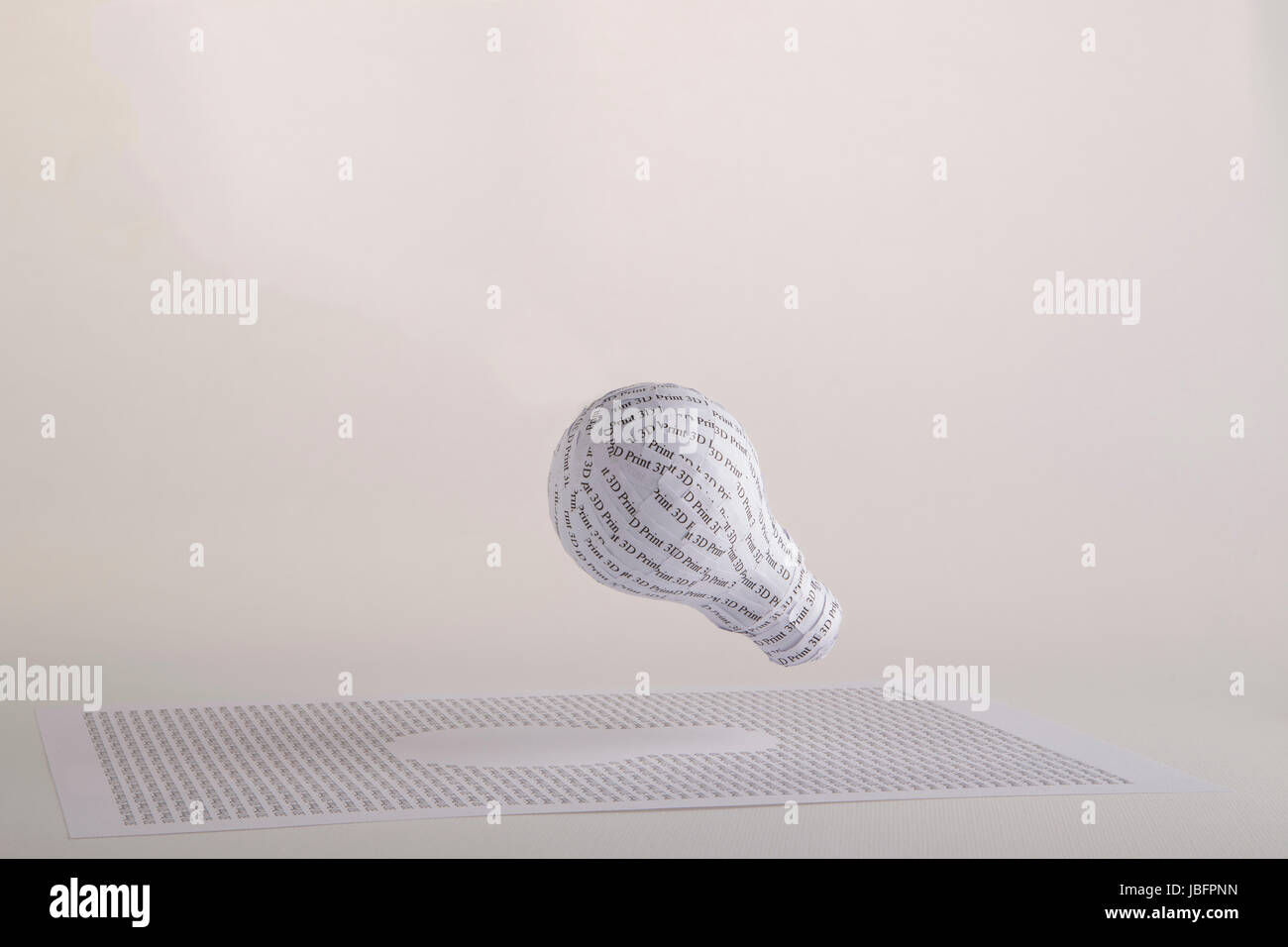 3D printed lightbulb concept: from idea to rapid prototyping Stock ...