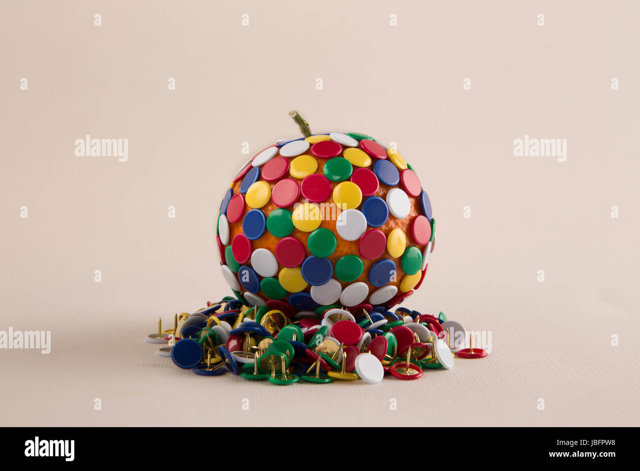 Mandarin and pins Stock Photo Alamy
