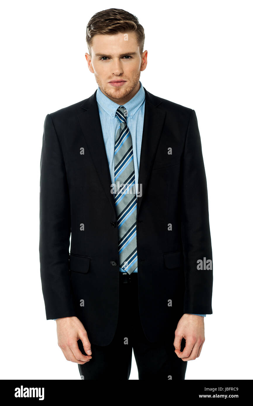 Handsome young business man isolated on white background Stock Photo ...