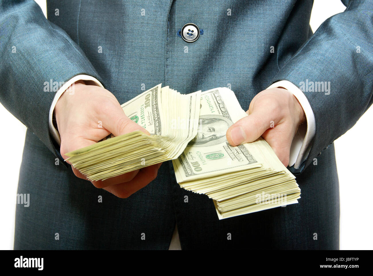 Hand with money isolated on white background Stock Photo - Alamy