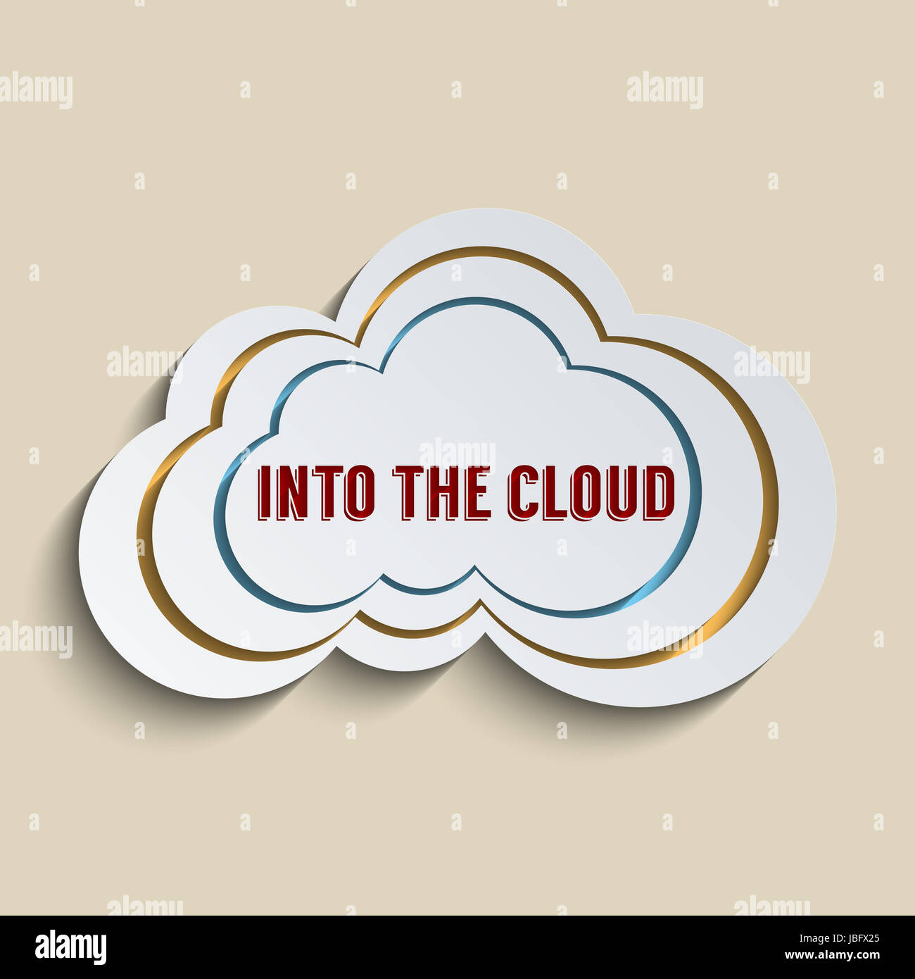 Flat cloud computing background hi-res stock photography and images - Alamy