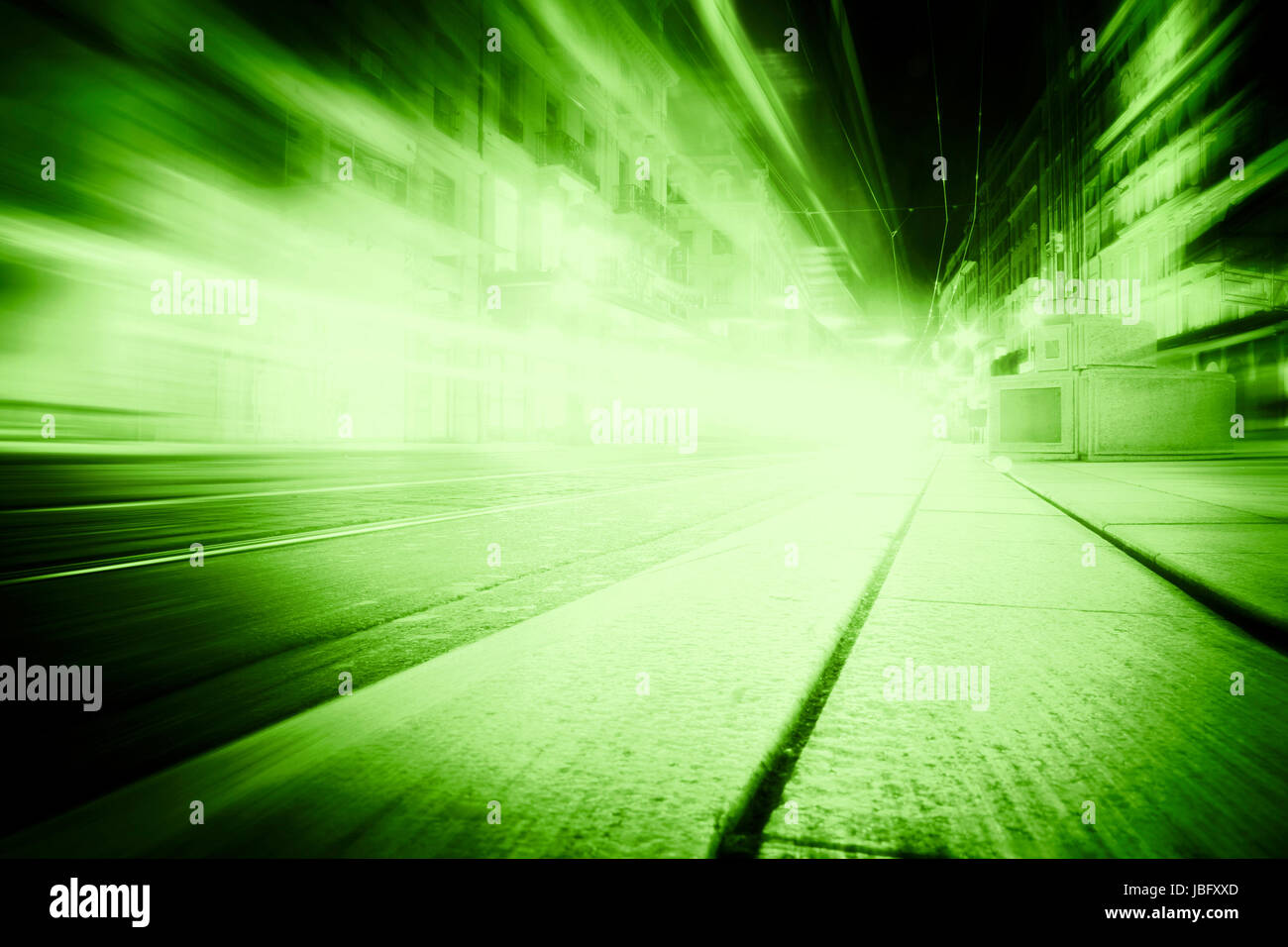 Car lights on a highway at night Stock Photo Alamy