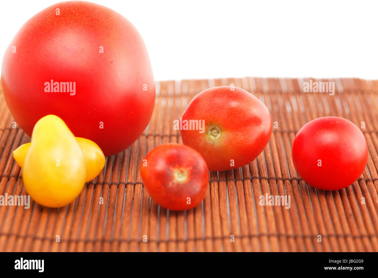 different tomatoes Stock Photo