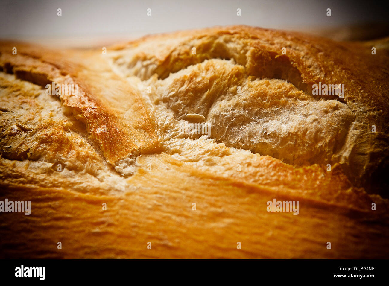 Traditional bread crunchy, handmade with sourdough Stock Photo