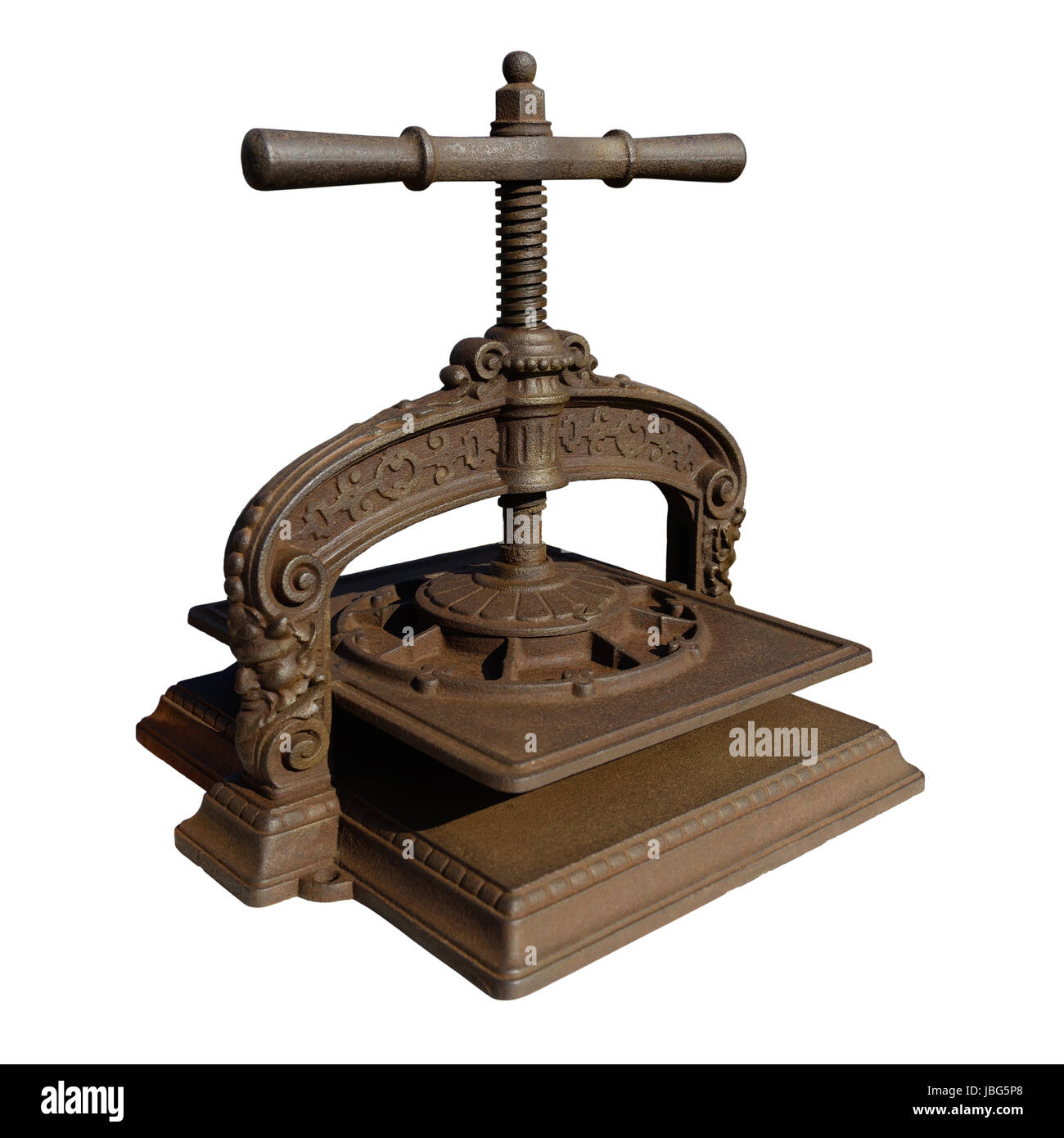 Paper Press Stock Photo - Download Image Now - Antique, Cast Iron, Copying  - iStock