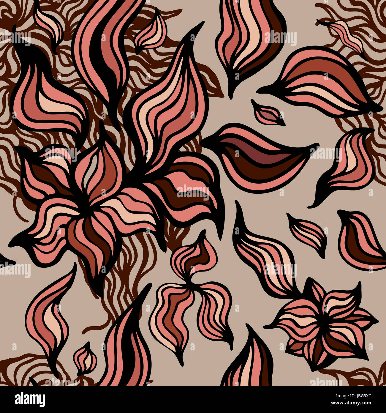 Abstract wave. Vector background. Seamlessly tiling pattern Stock Photo ...