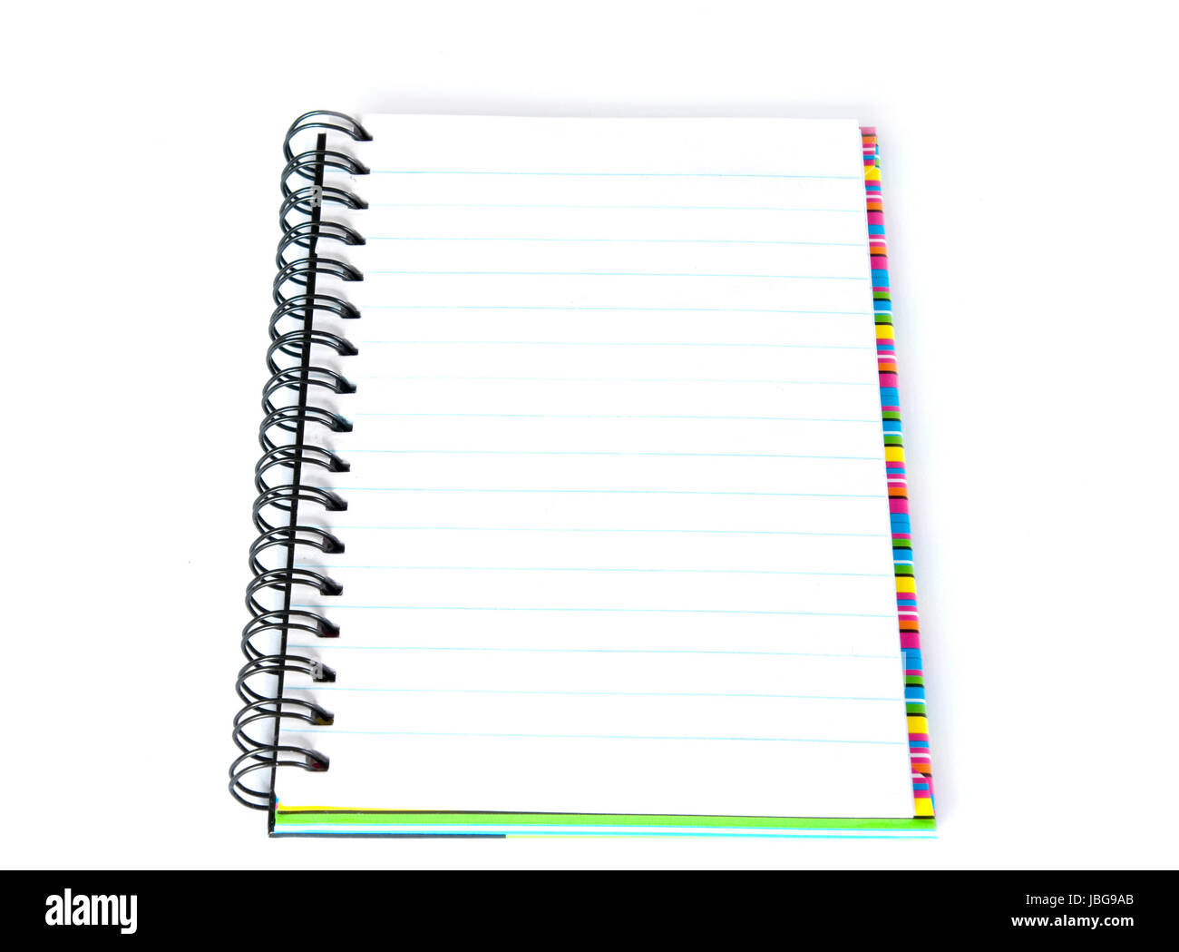 A notebook is isolated on a white background Stock Photo - Alamy